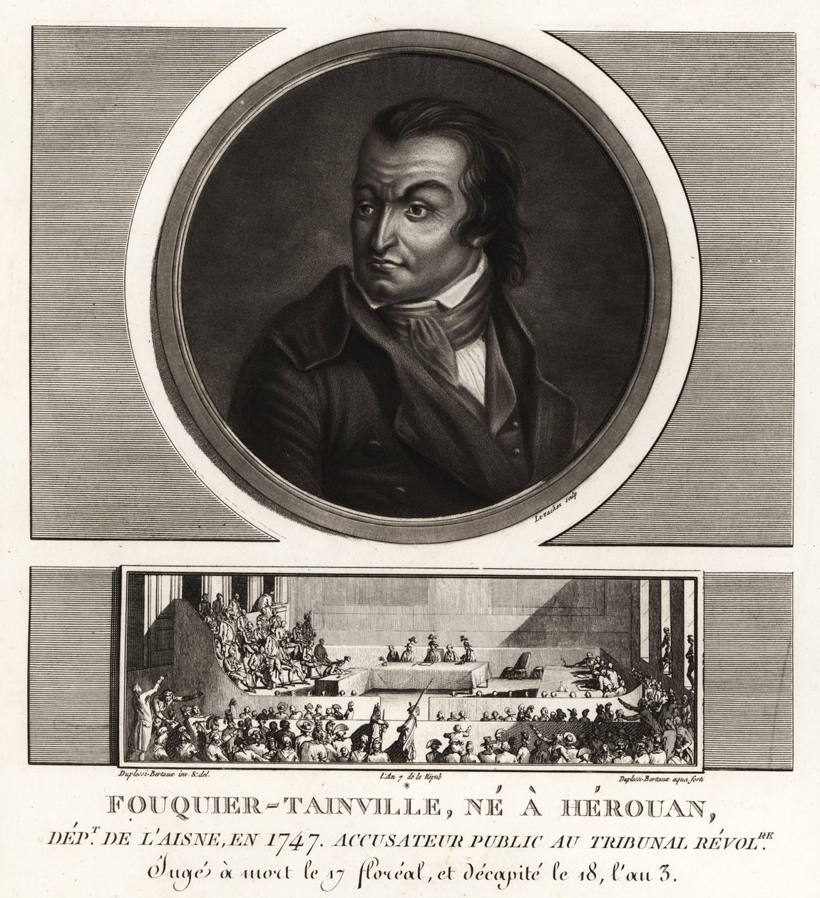 Antoine Quentin Fouquier-Tainville, Public Prosecutor, Revolutionary Tribunal, guillotined 1795 by Unbekannt