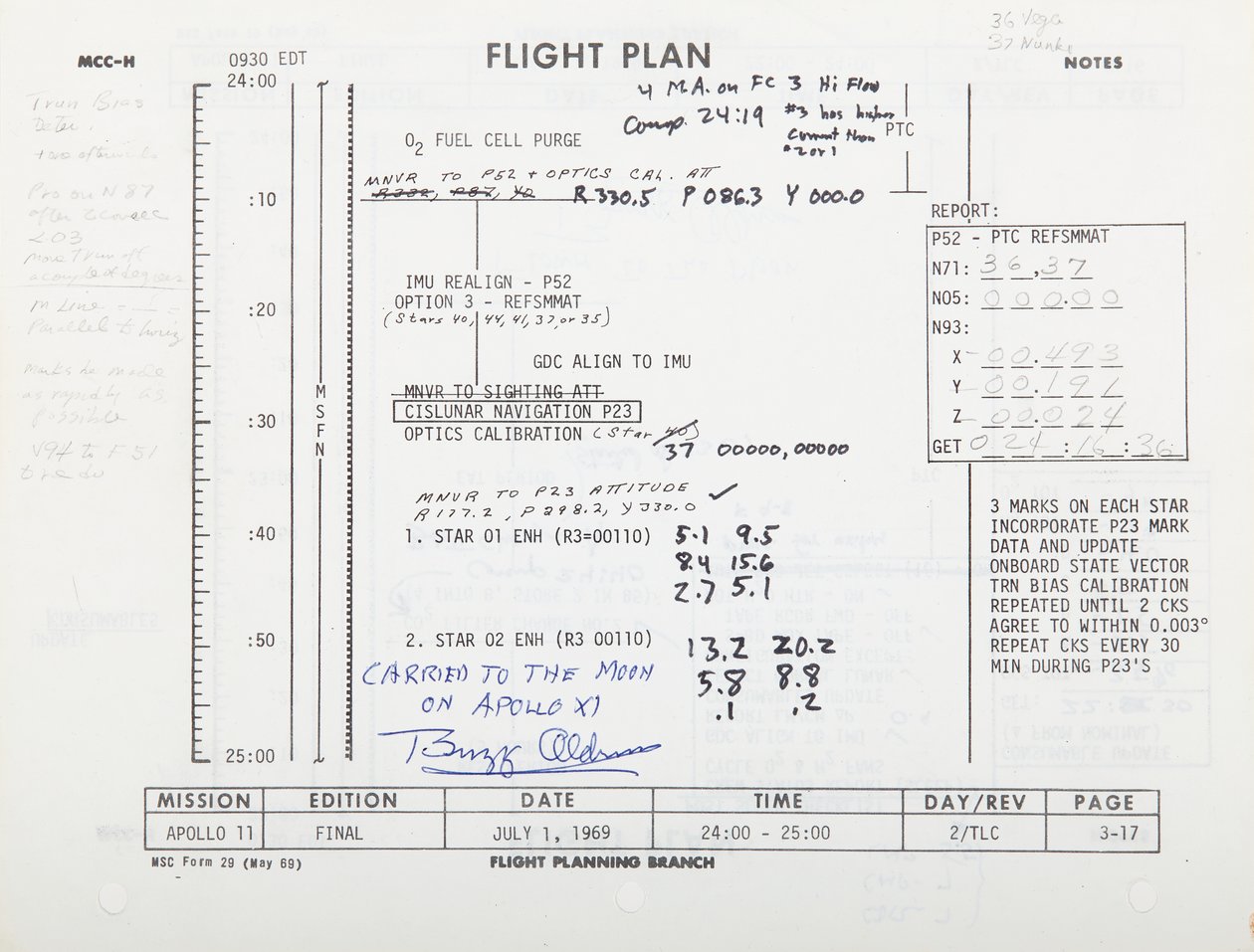 Apollo 11 Flight Plan, pp 3-17/3-18. NASA/MSC by Unbekannt