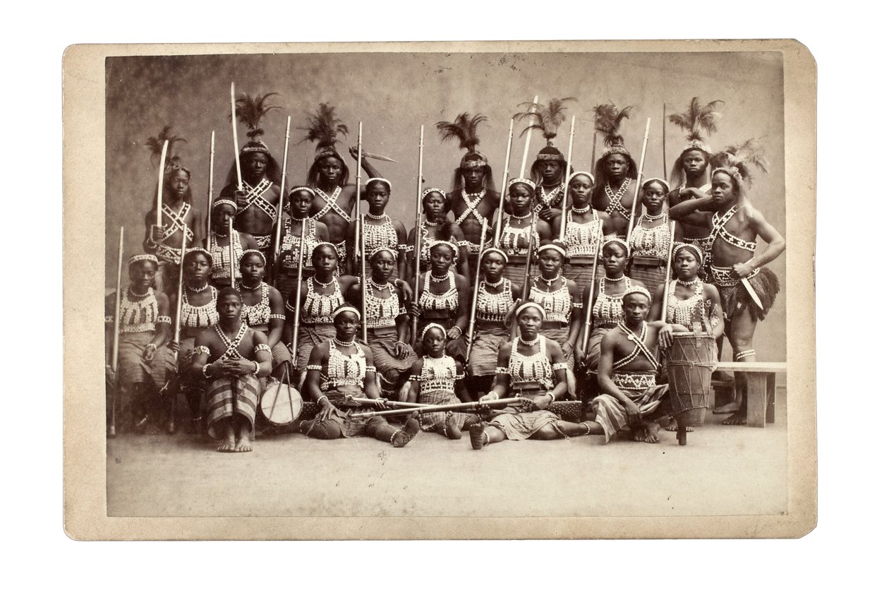 Ashanti Group Lecture, Germany 1890s by Unbekannt