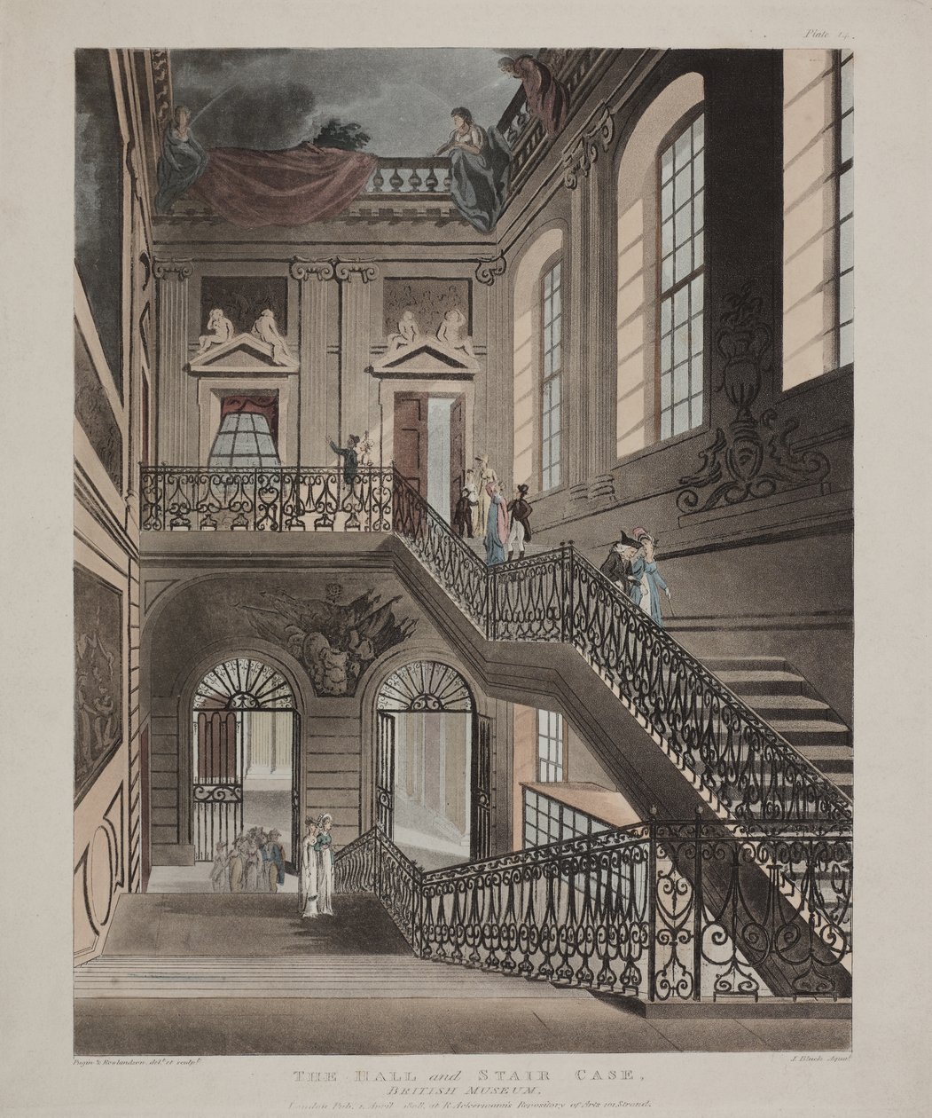 British Museum, Holborn, 1808 by Unbekannt