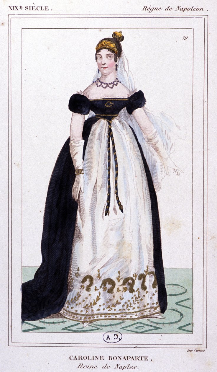 Caroline Bonaparte, c. 1810 by Unbekannter Künstler