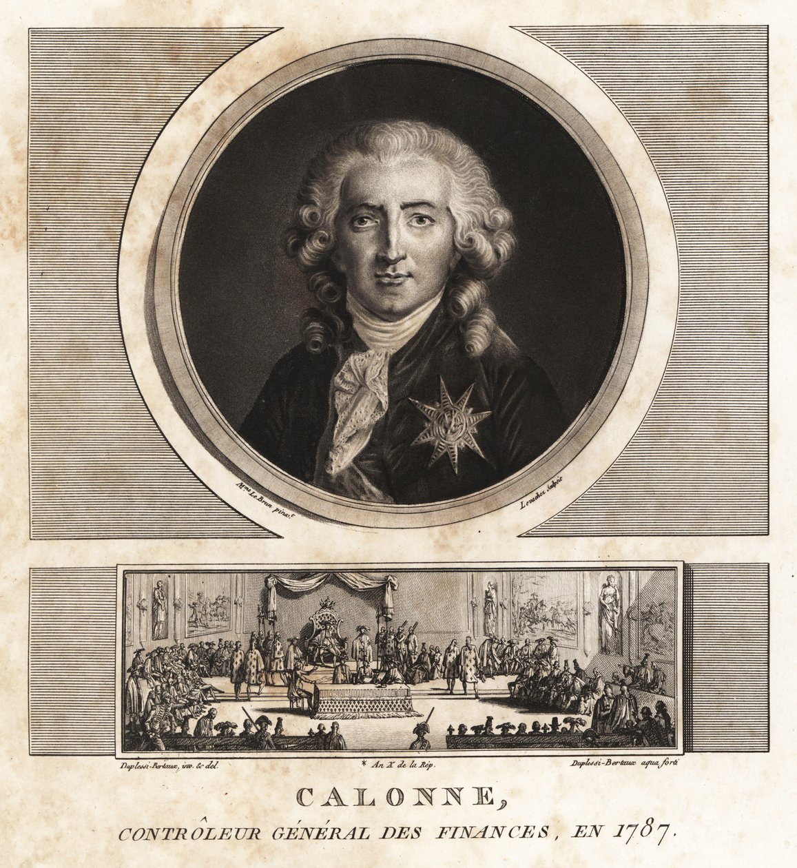 Charles Alexandre de Calonne, Controller General of Finances by Unbekannt