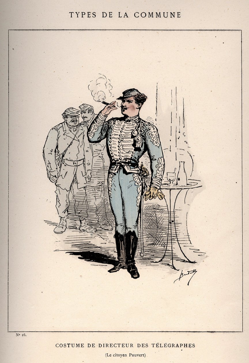 Commune of Paris: Costume of Director of Telegraphs in 
