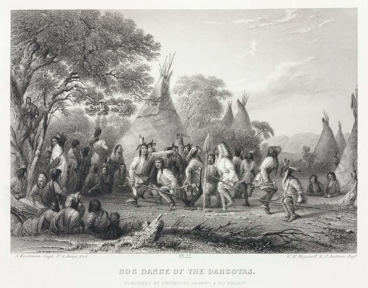 Dog Dance of the Dakotas, North America by Unbekannt