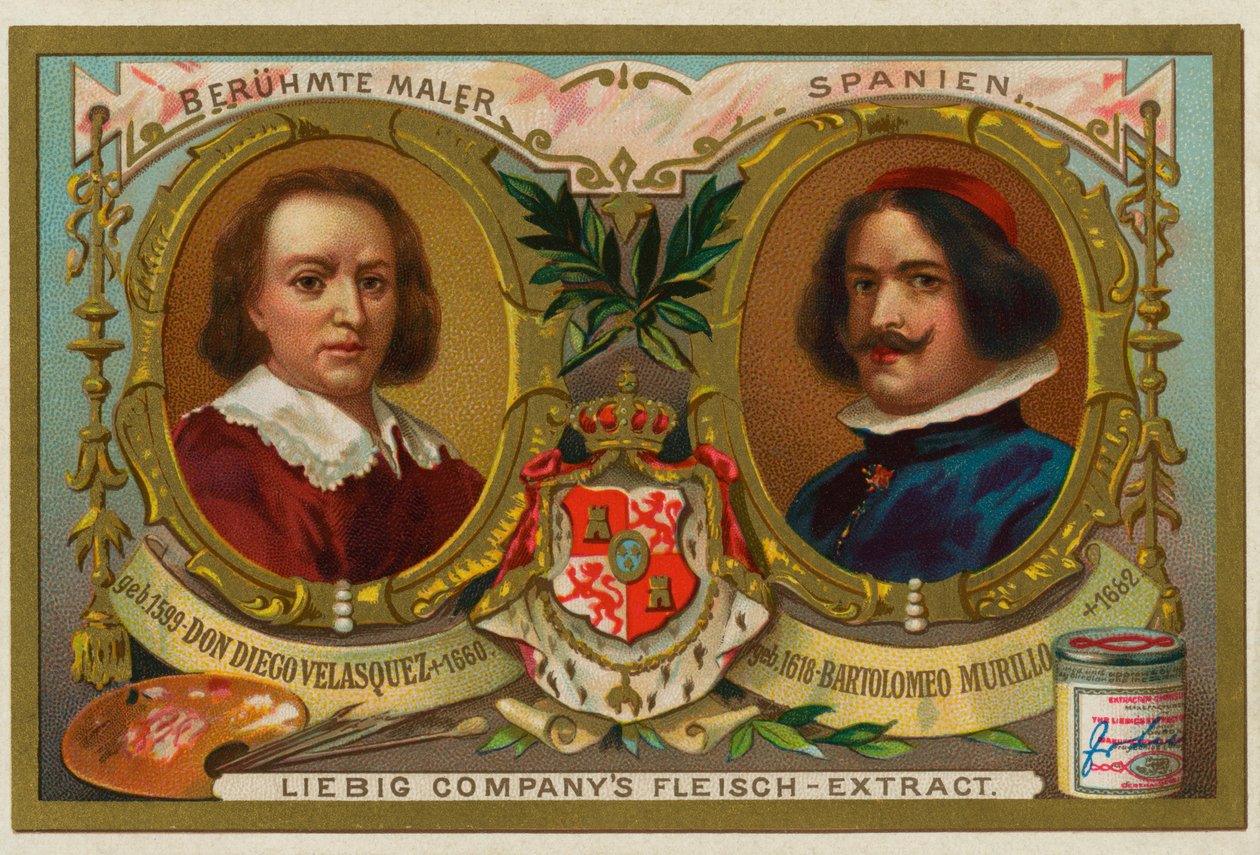 Don Diego Velasquez and Bartolmeo Murillo by Leopold Blonder