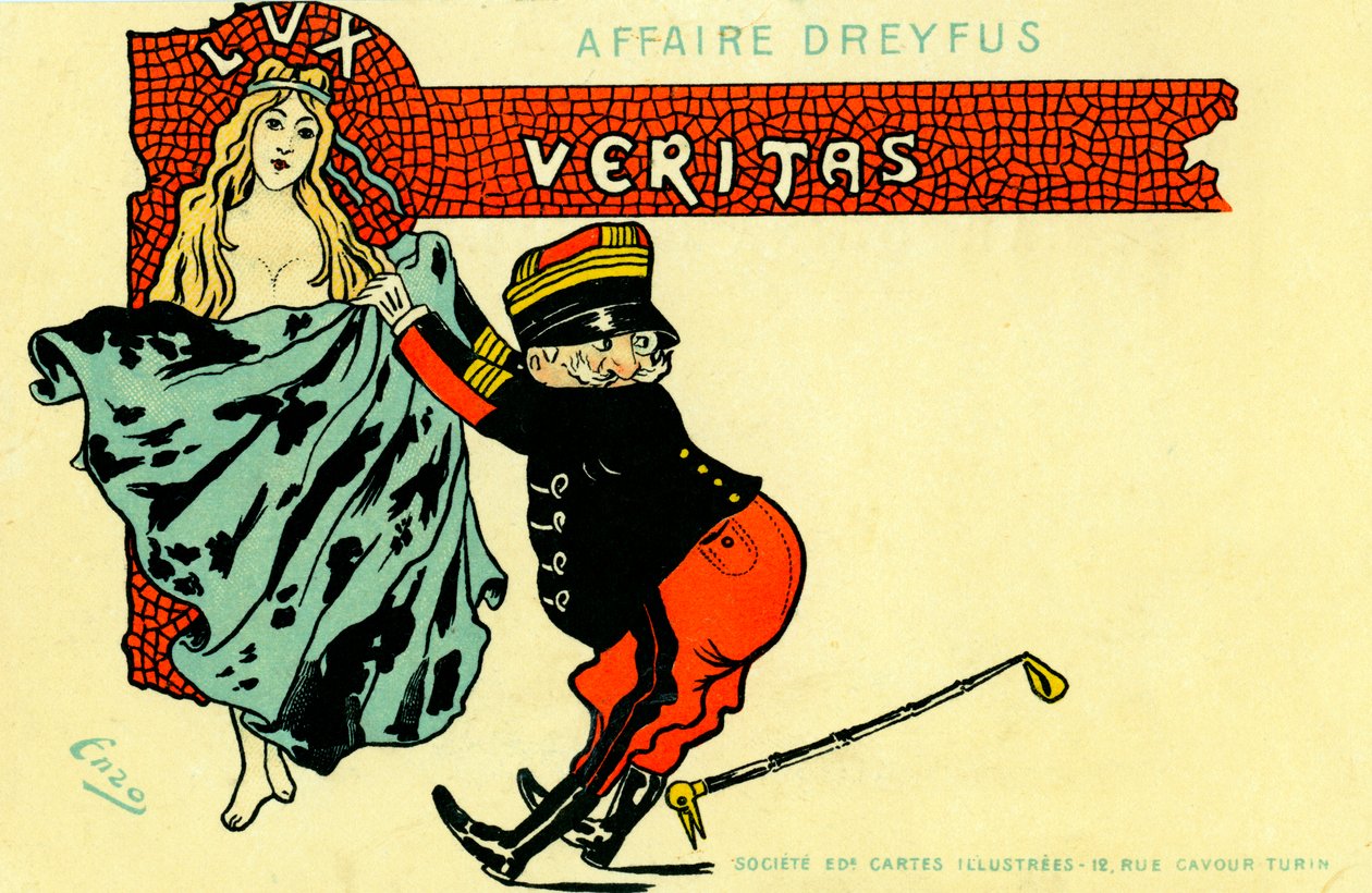 Dreyfus Affair - cartoon by Unbekannter Künstler