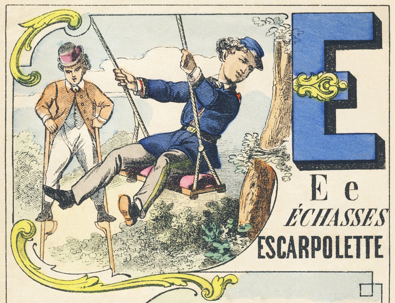 E: Stilts, Swing - Games Alphabet by Unbekannt