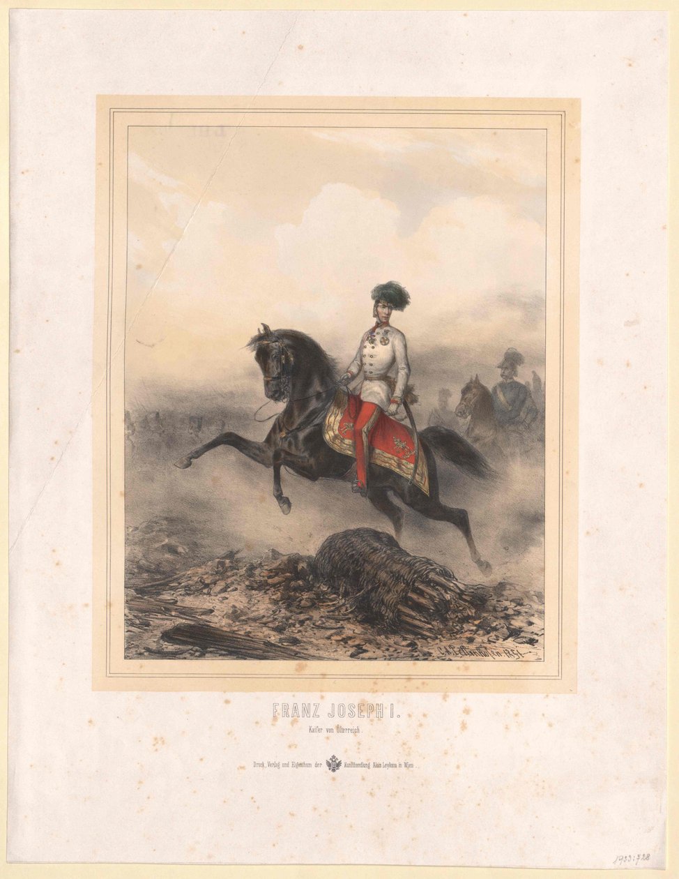 Emperor of Austria Franz Joseph I by Unbekannter Künstler