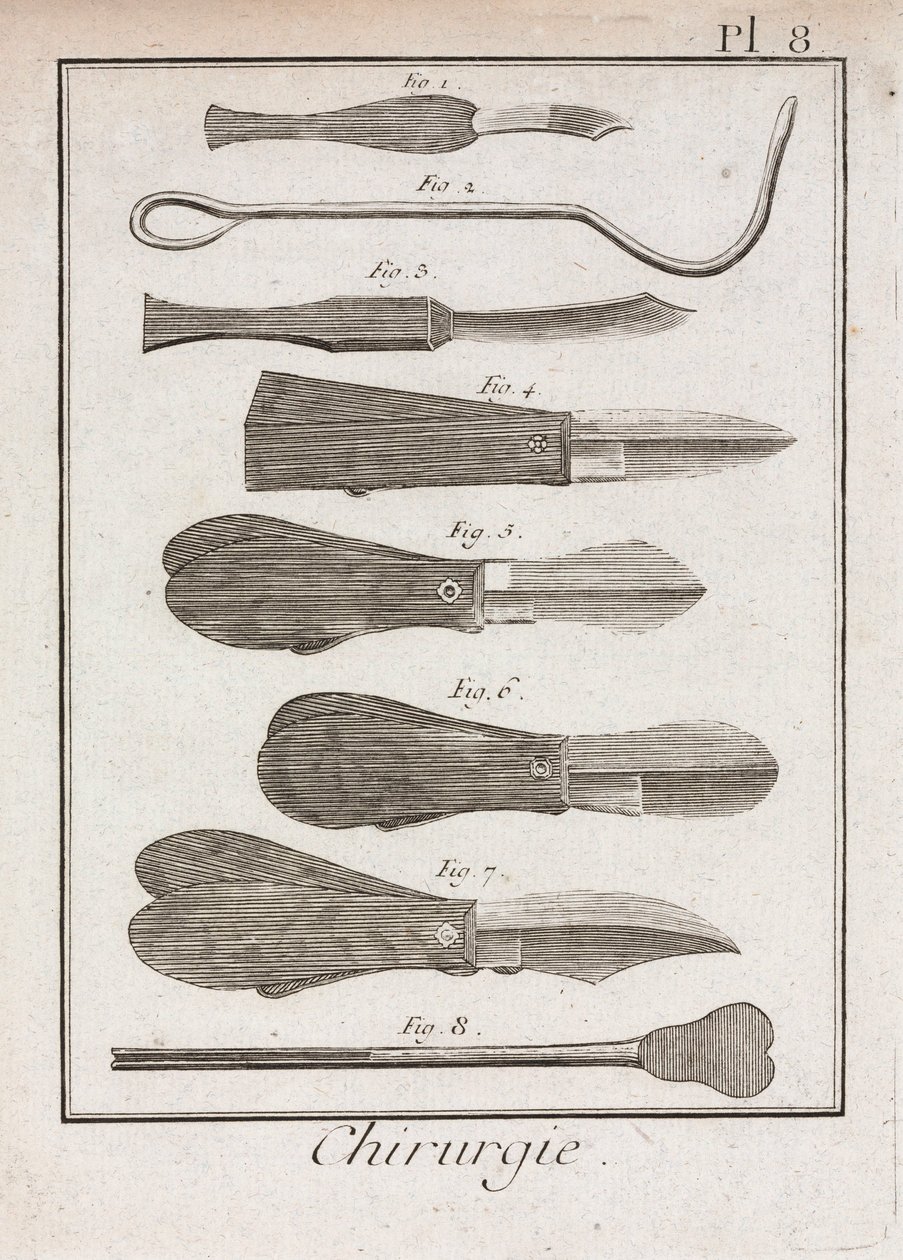Early-Modern Surgical Knives and Scalpels by Unbekannt