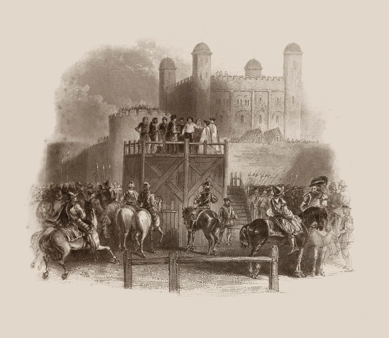 Execution of John Dudley in 1553 (engraving) by Unbekannter Künstler