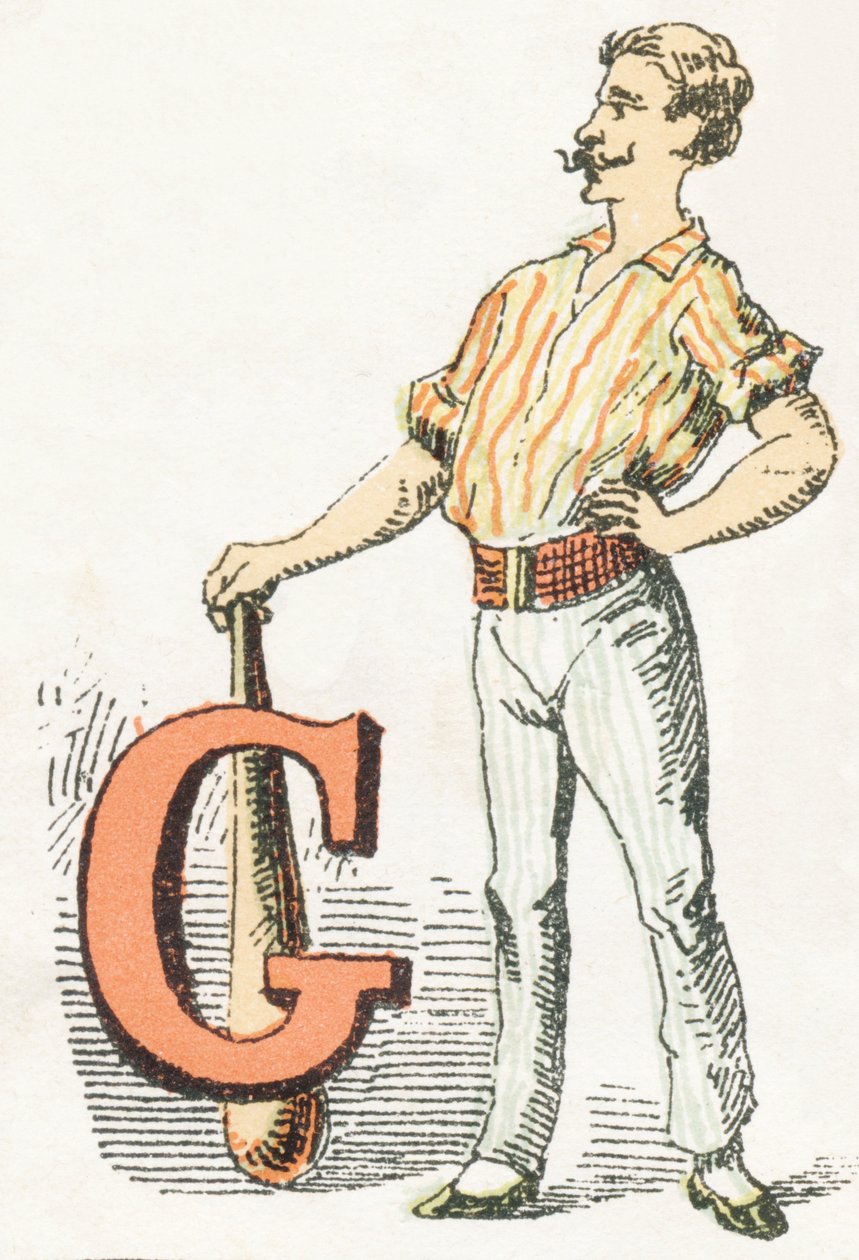 G - Gymnast - Childish Alphabet, Editions Gordinne 1920 by Unbekannt