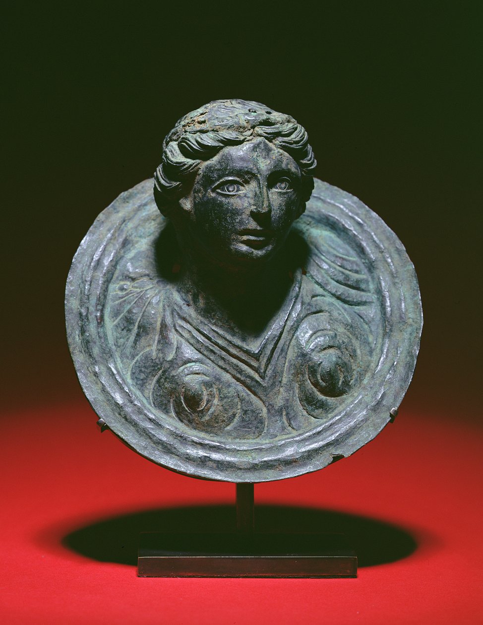 Gallo-Roman repousse applique roundel with the bust of a female, 2nd-3rd century AD by Unbekannt