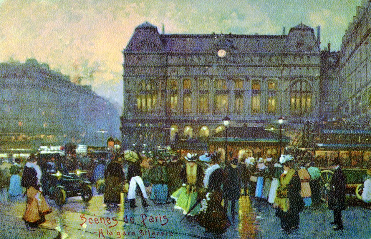 Gare St Lazare, Paris, c. 1900 by Unbekannter Künstler