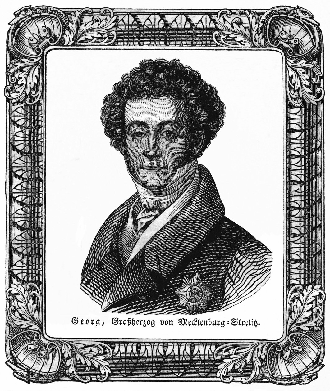 Georges de Mecklembourg Strelitz, grand duke of Mecklenburg-Strelitz (Illustration from 