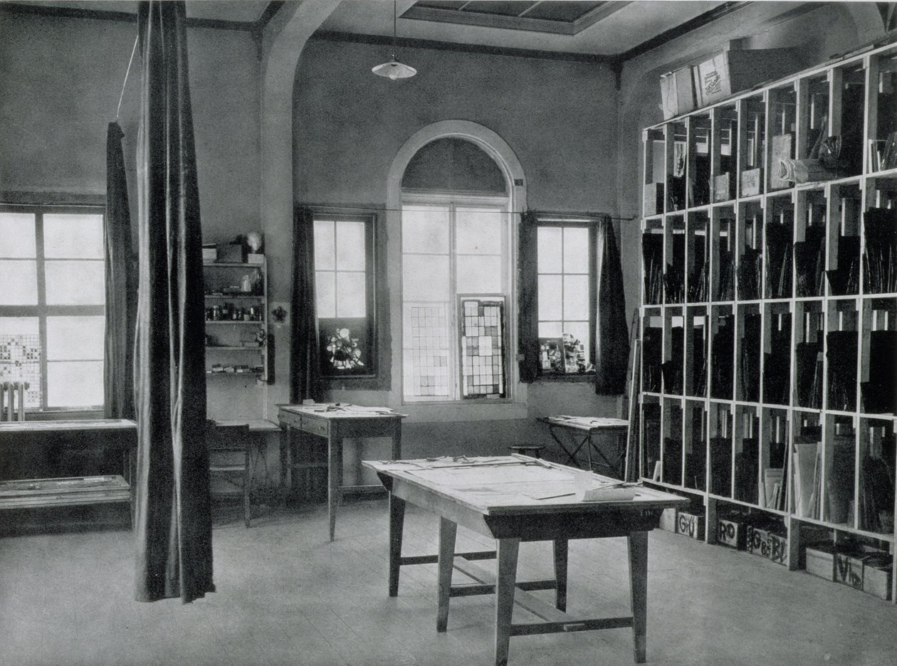 Glass Painting Studio, from the Workshops of the Bauhaus, Weimar by Unbekannt