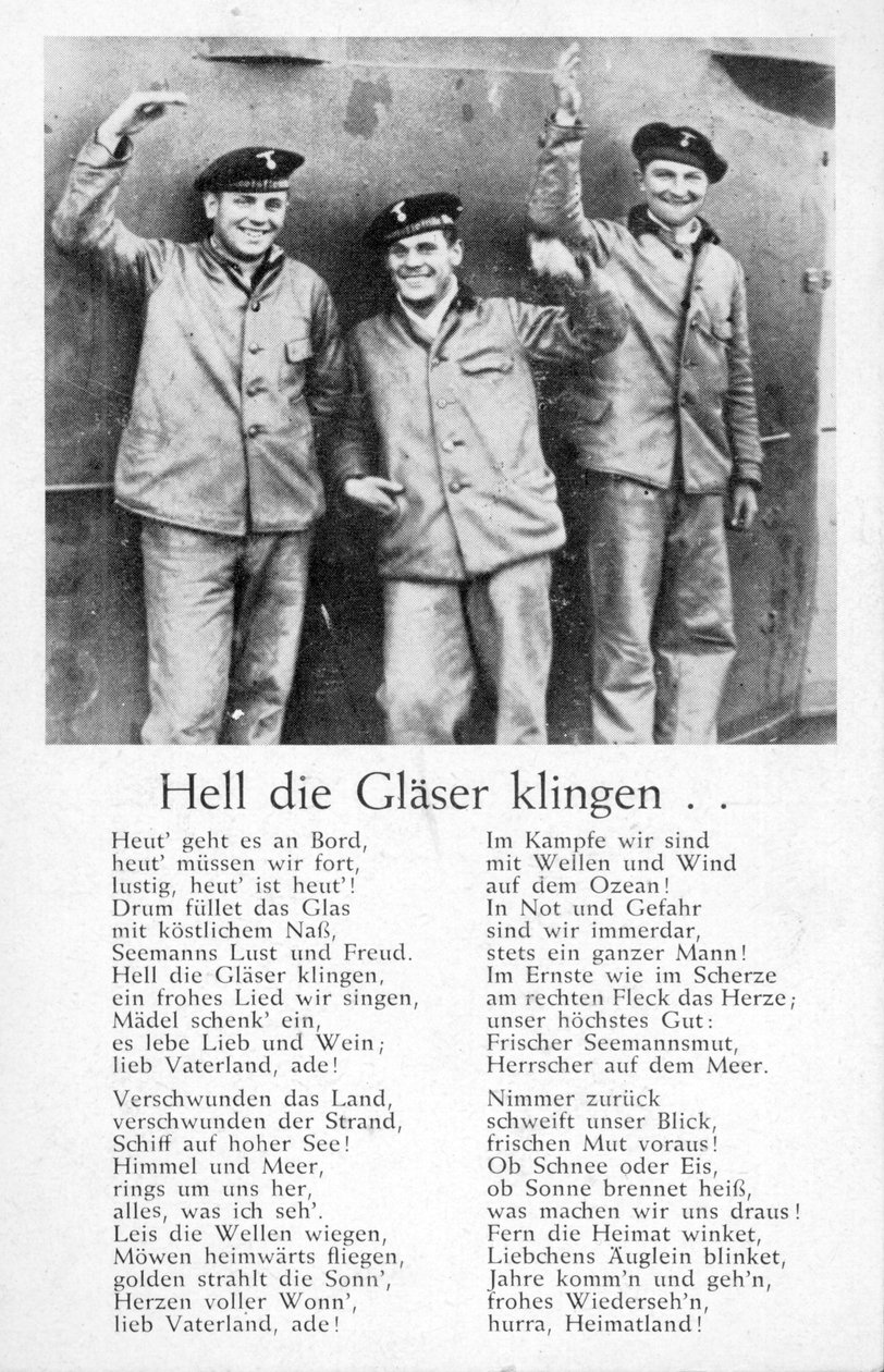Hell die Glaeser klingen, postcard by Unbekannt