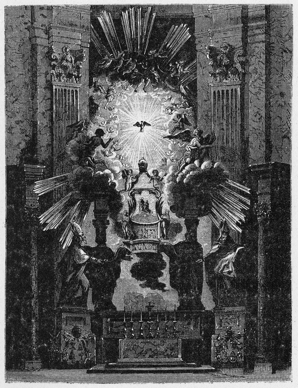 History of Ancient Rome. Tribune of Saint Peter by Unbekannt