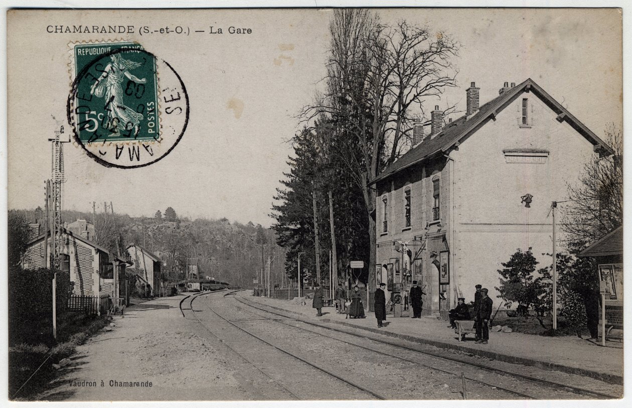 Chamarande: View of the Train Station by William M. Timlin
