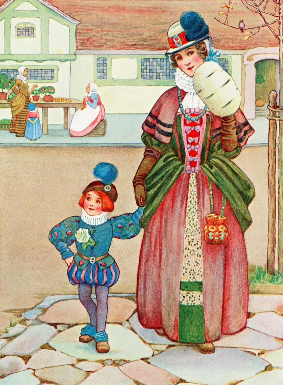 Illustration to the Poem Difference from the Book Childhood by Millicent and Githa Sowerby, Published 1907 by Unbekannter Künstler