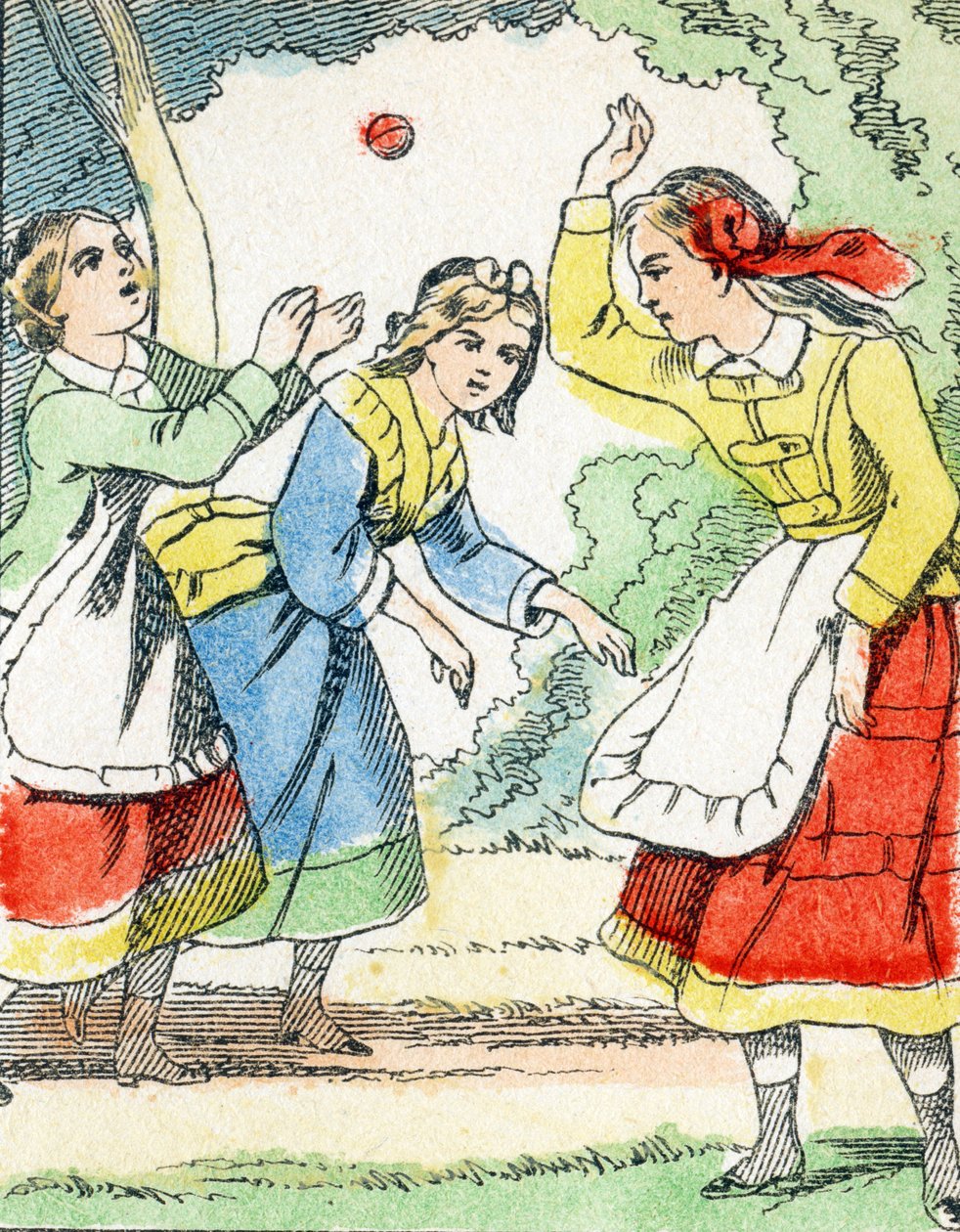 Game: The Ball - Child Entertainment Alphabet c.1890 by Unbekannt