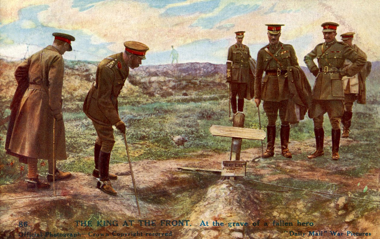 King George V Visiting a Soldier