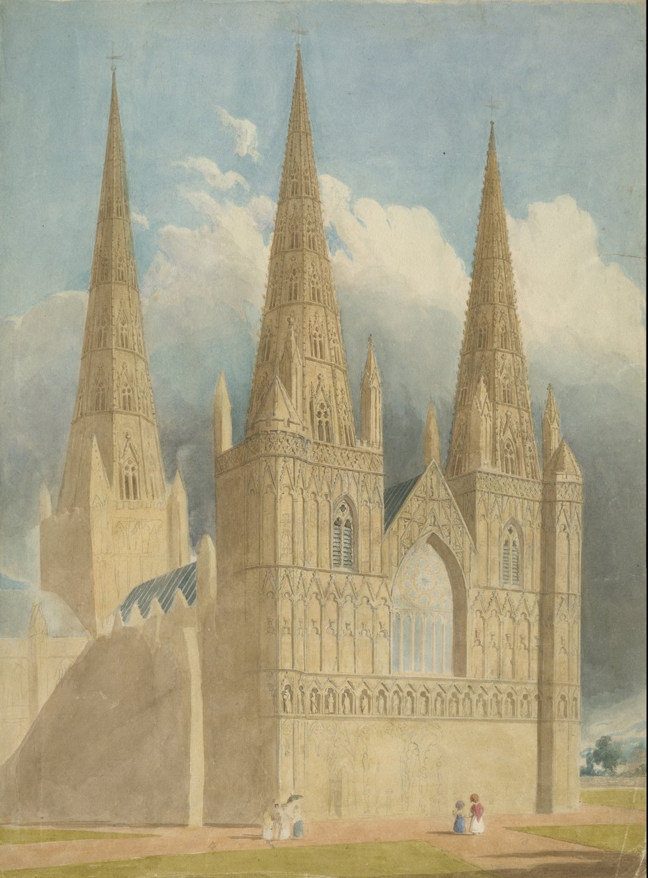 Lichfield Cathedral - West Front by Unbekannt