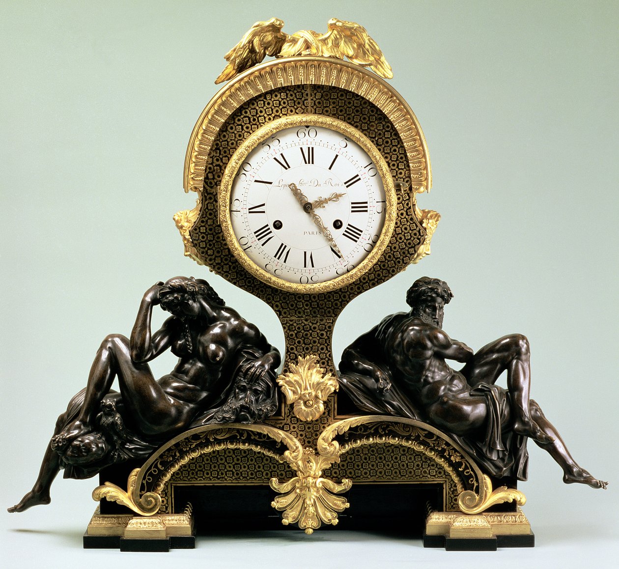 Mantel clock with figures of Day and Night, by Jean Andre Lepaute (1720-88), Paris by Unbekannt