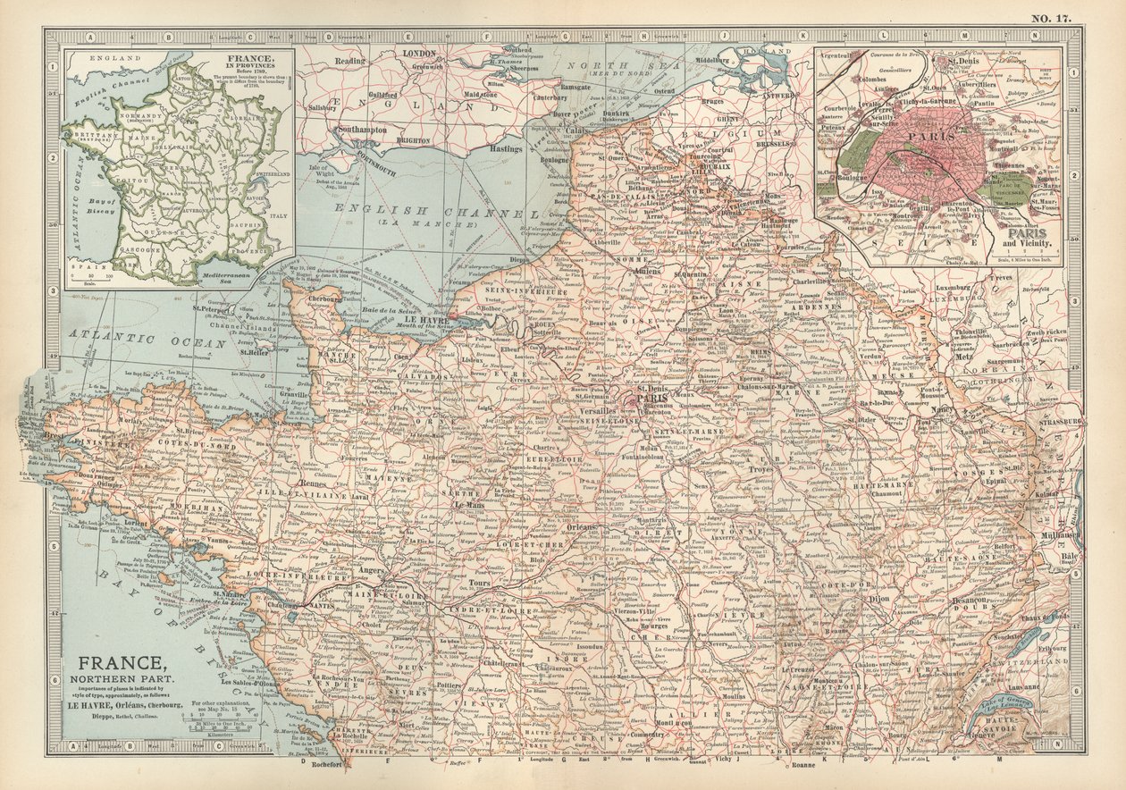 Map of France, c.1900 by Unbekannter Künstler
