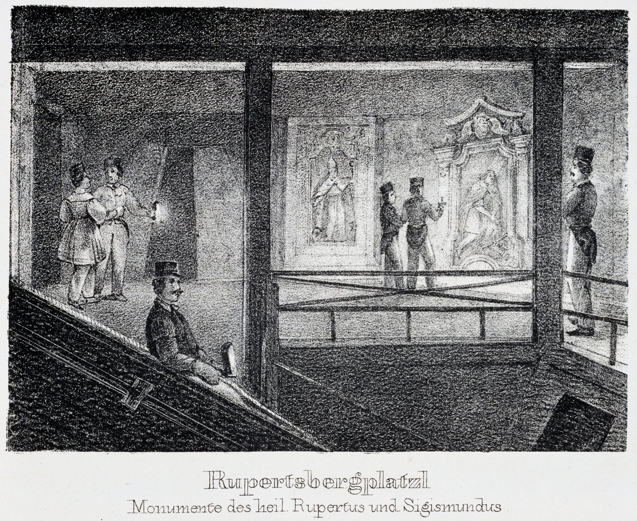 Monument of Saint Rupert and Saint Sigismond, Durrnberg, Austria by Unbekannt
