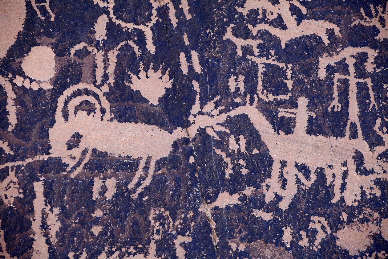 Newspaper Rock. Indian Petroglyphs of North America of Navajo tribes and Utah by William M. Timlin