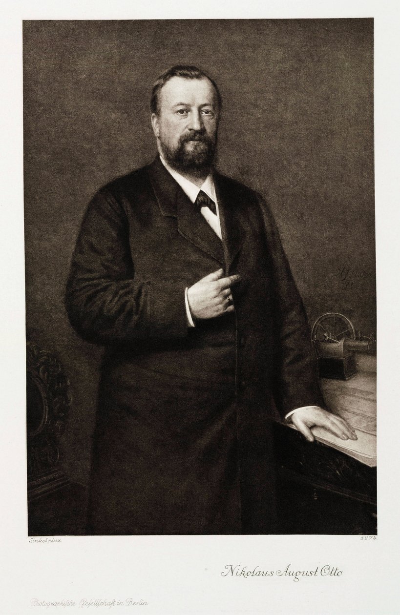 Nikolaus August Otto, German engineer by Unbekannt