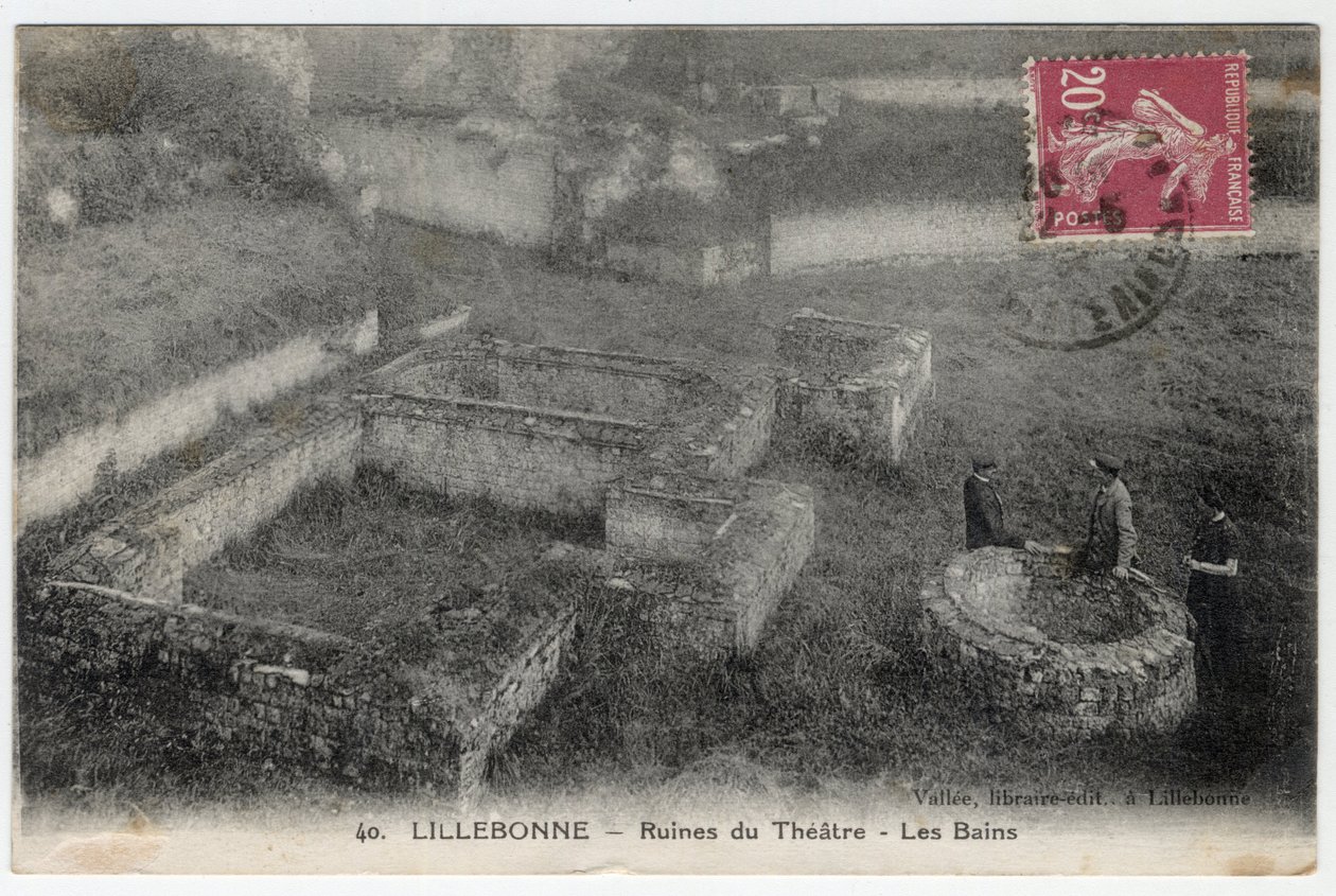 Lillebonne: View of the Ruins of the Theatre and the Roman Baths by William M. Timlin