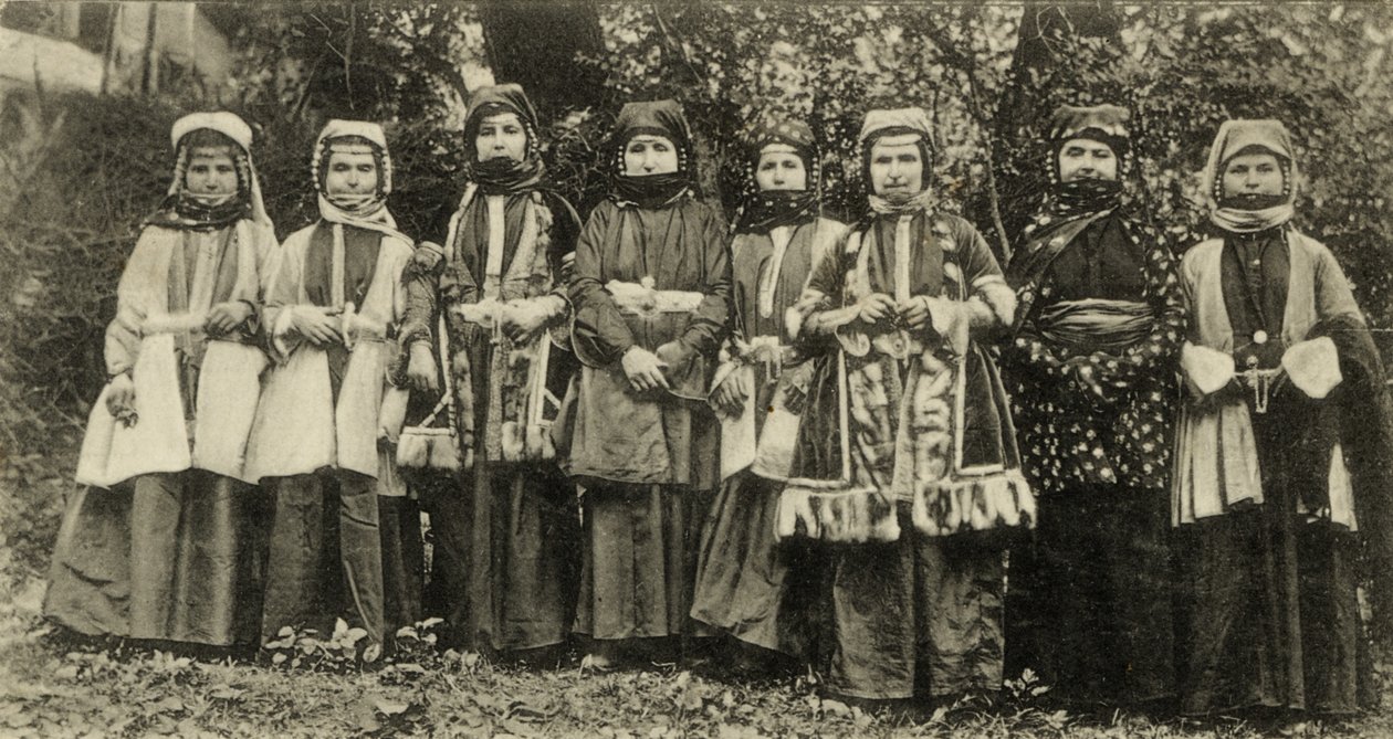 Ossetian Women in Traditional Costume by Benjamin Baud