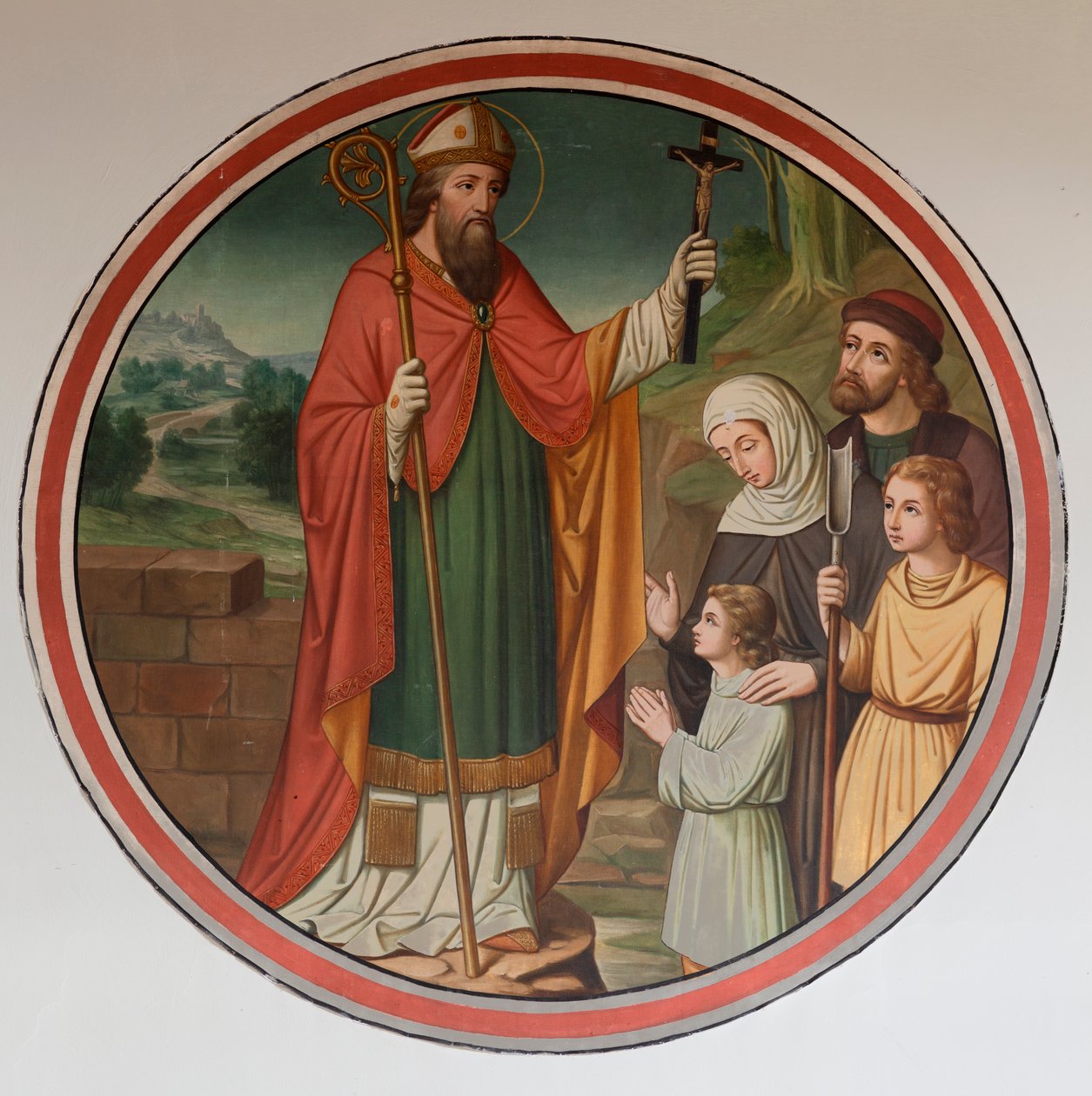 Parish Church (Sint-Denijs-Boekel, Parochiekerk Sint-Denijs). South Aisle. A Wall Painting. by Unbekannter Künstler