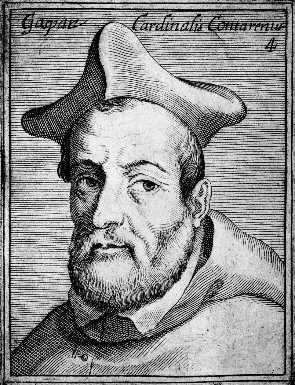 Portrait of Gasparo Contarini, Italian cardinal and bishop by William M. Timlin