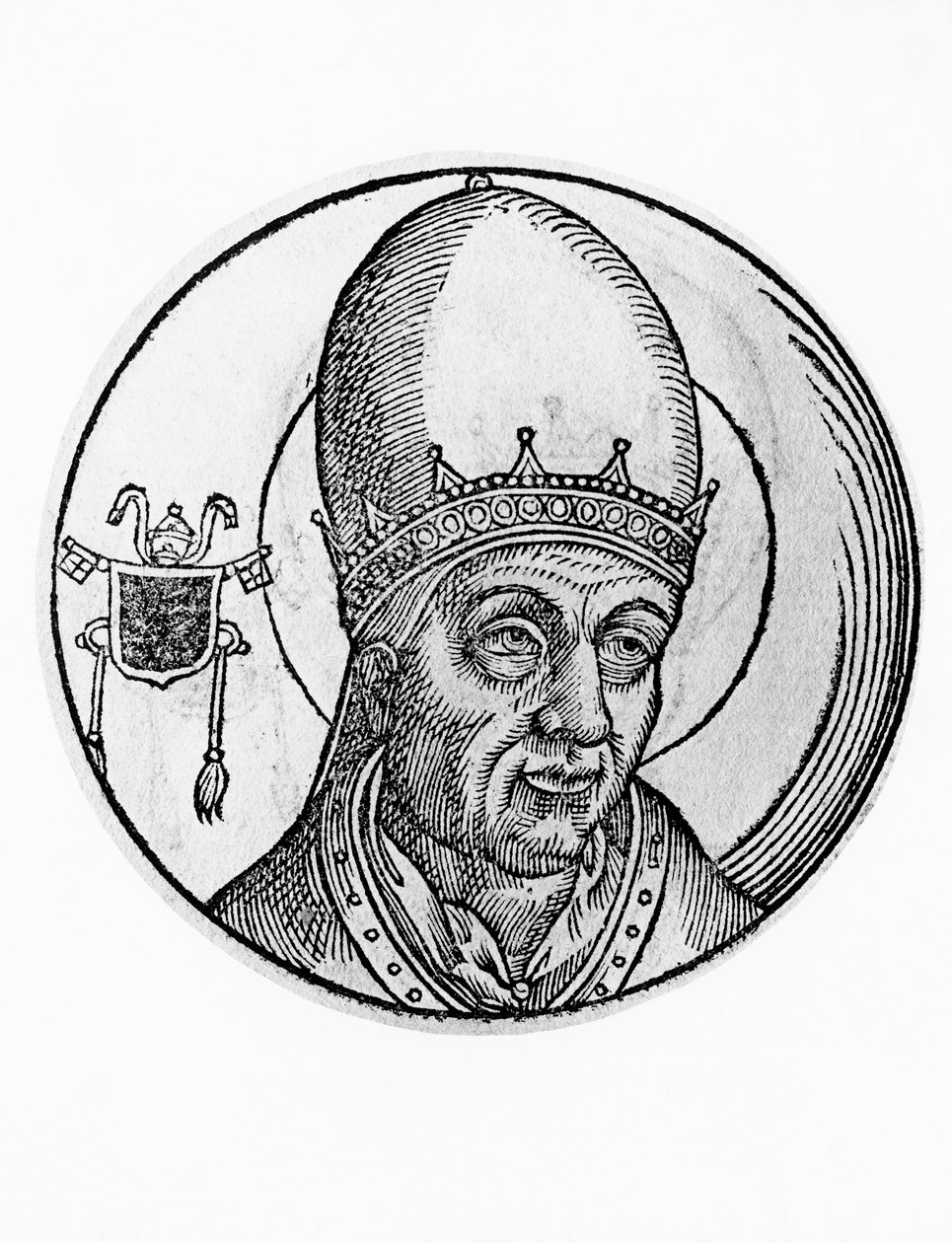 Portrait of John III, 61st Pope of Catholic Church by William M. Timlin