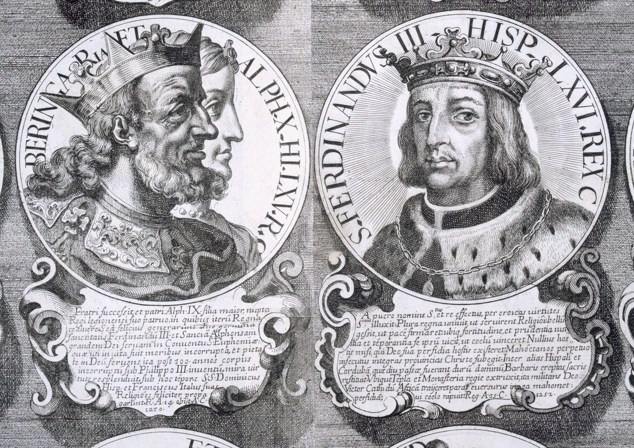 Portraits of Berengaria of Castile and Ferdinand III of Castile by Unbekannt