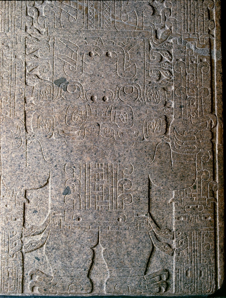 Precolumbian art: the Jaguar man, low relief of the so-called Raimondi ...