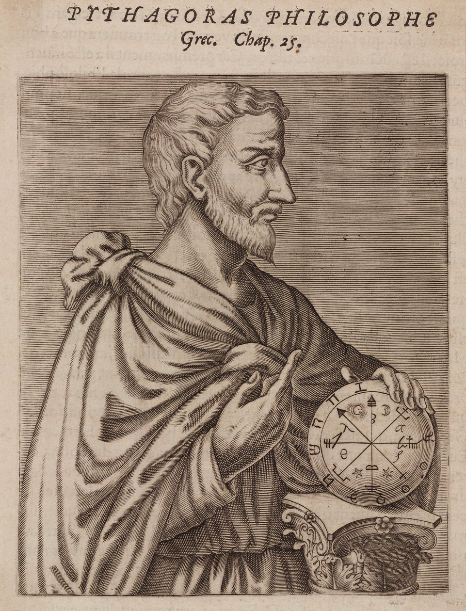 Pythagoras, Greek philosopher and mathematician, 6th century BC by Unbekannt