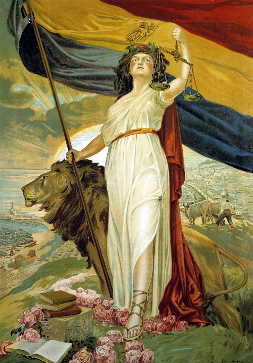 Representation of the Second Republic by Unbekannter Künstler