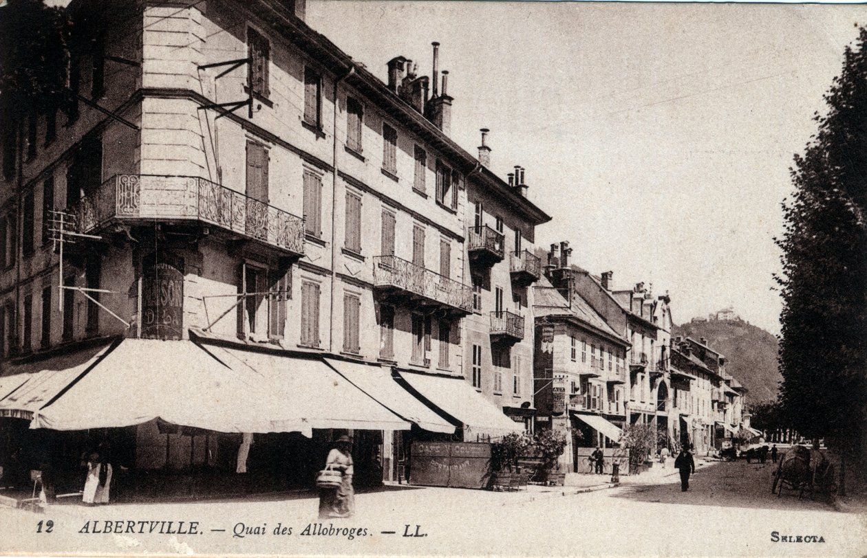 Albertville: View of the Quai des Allobroges by William M. Timlin