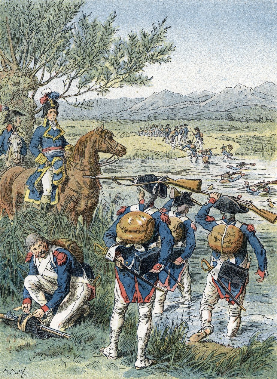 Second Battle of Zurich, Limmat Crossing (1799) by Unbekannter Künstler