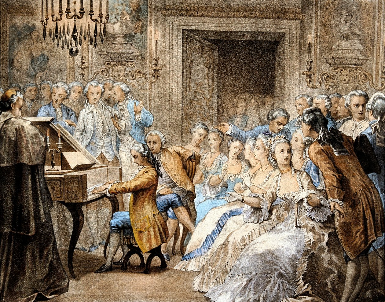Wolfgang Amadeus Mozart at the Age of 14 Replaying Gregorio Allegri