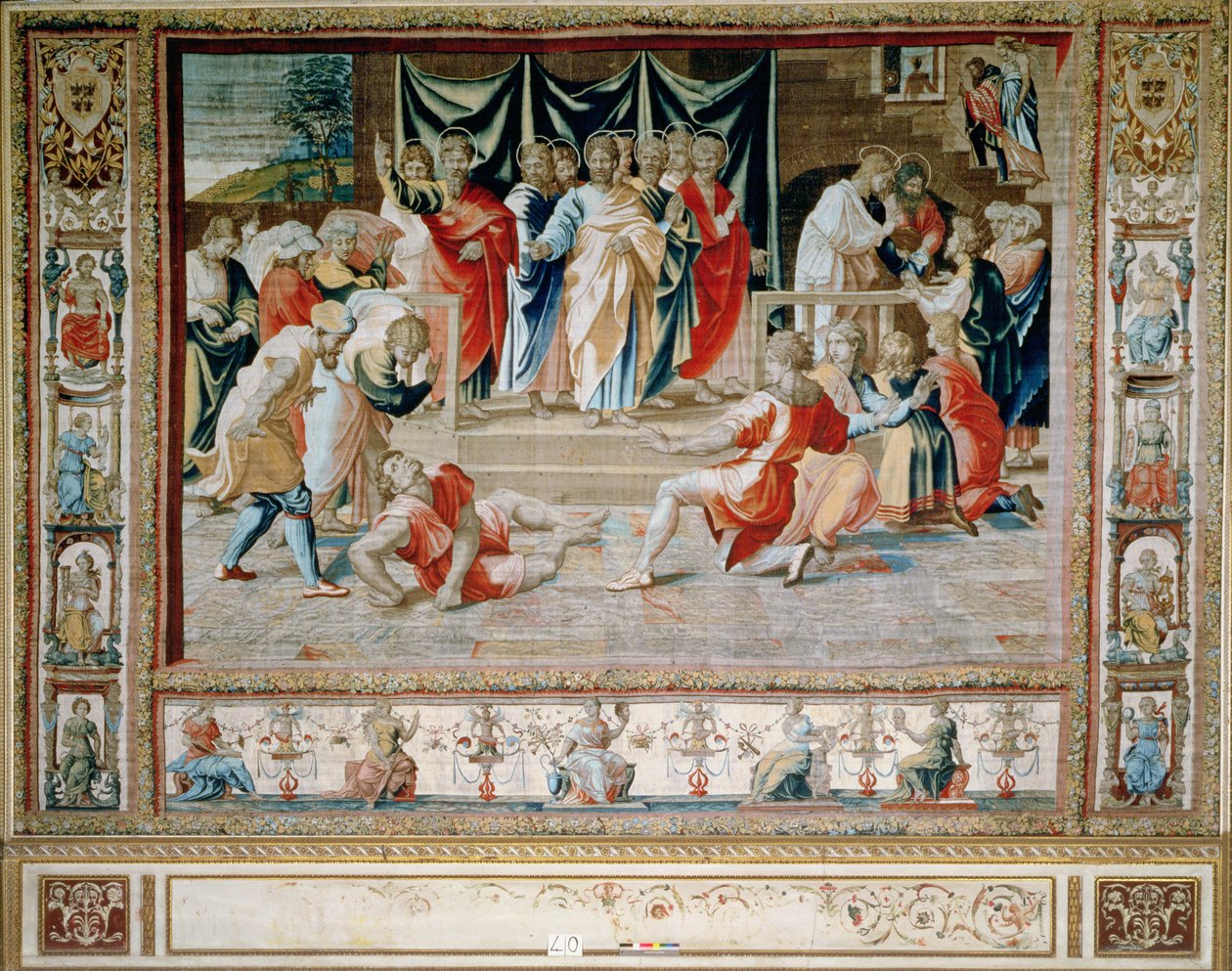 The Death of Anianus from the Brussels Tapestries, replicas of Raphael