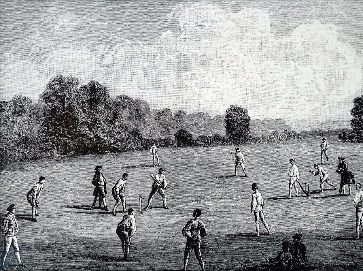 The Royal Academy Club playing cricket by Unbekannt