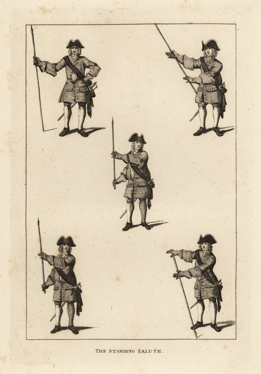 The standing salute exercises by Unbekannt