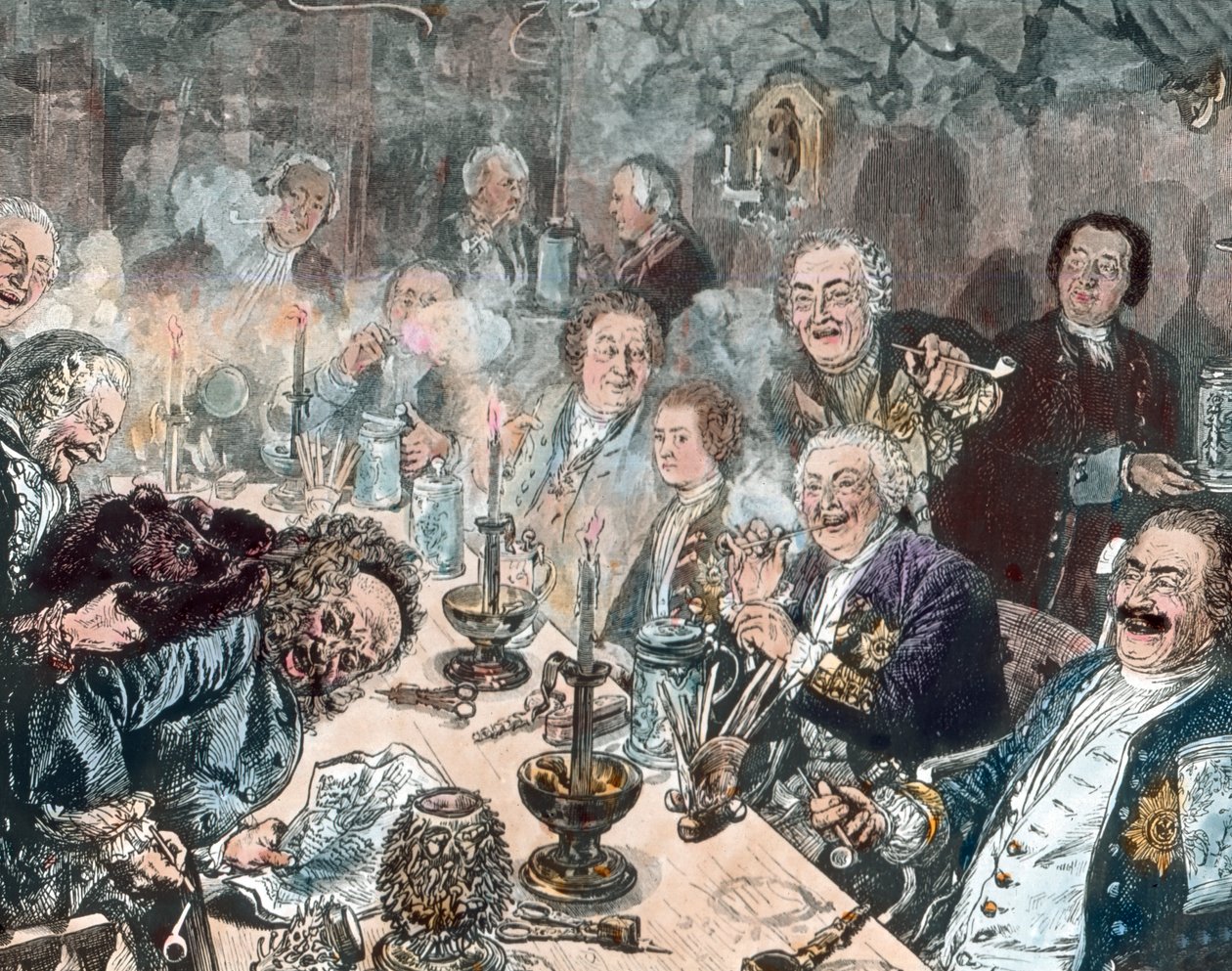 The tobacco club by Unbekannter Künstler
