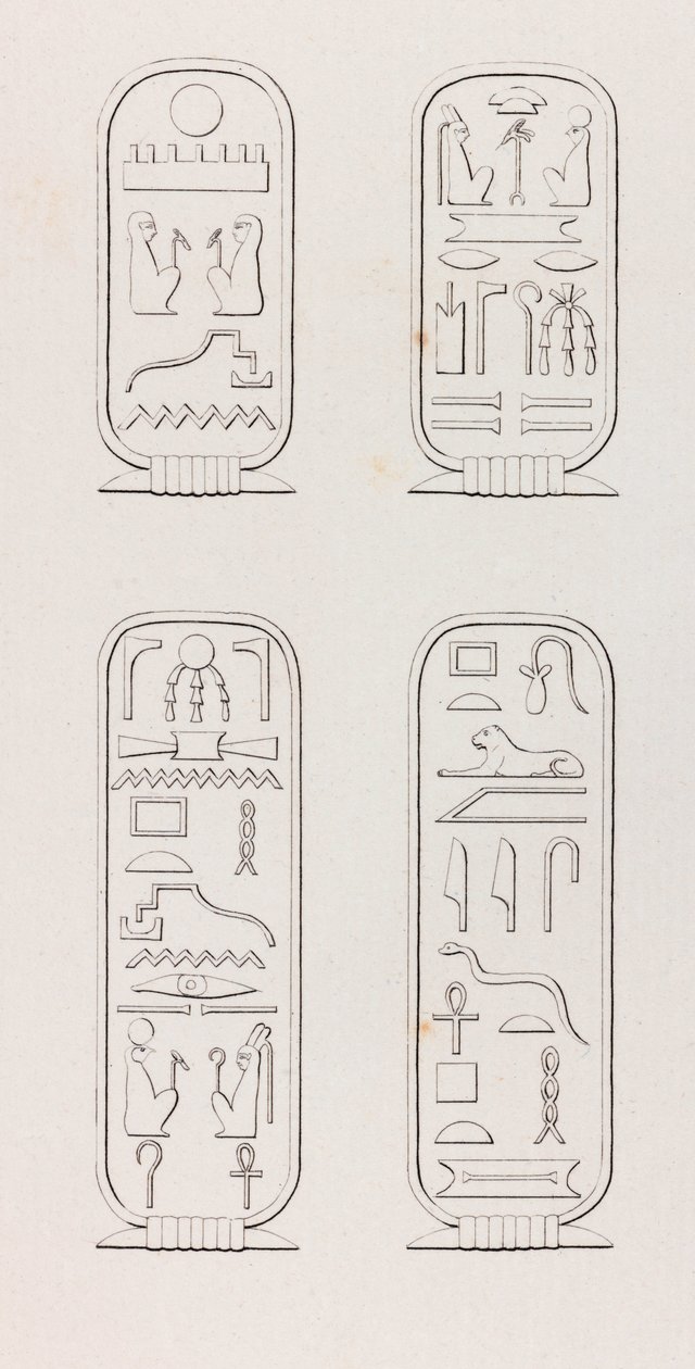 Thebes: Hieroglyphics (close up) by Unbekannt