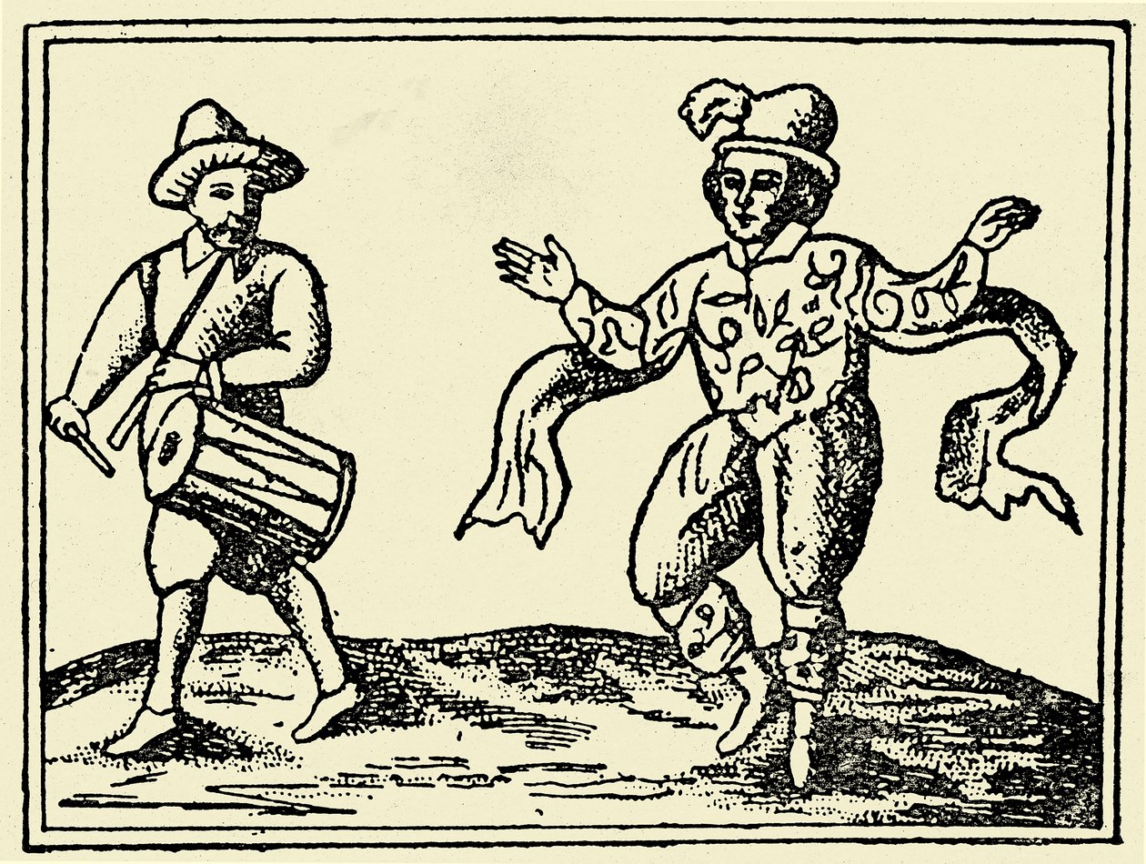 William Kempe dancing the Morris by Unbekannter Künstler