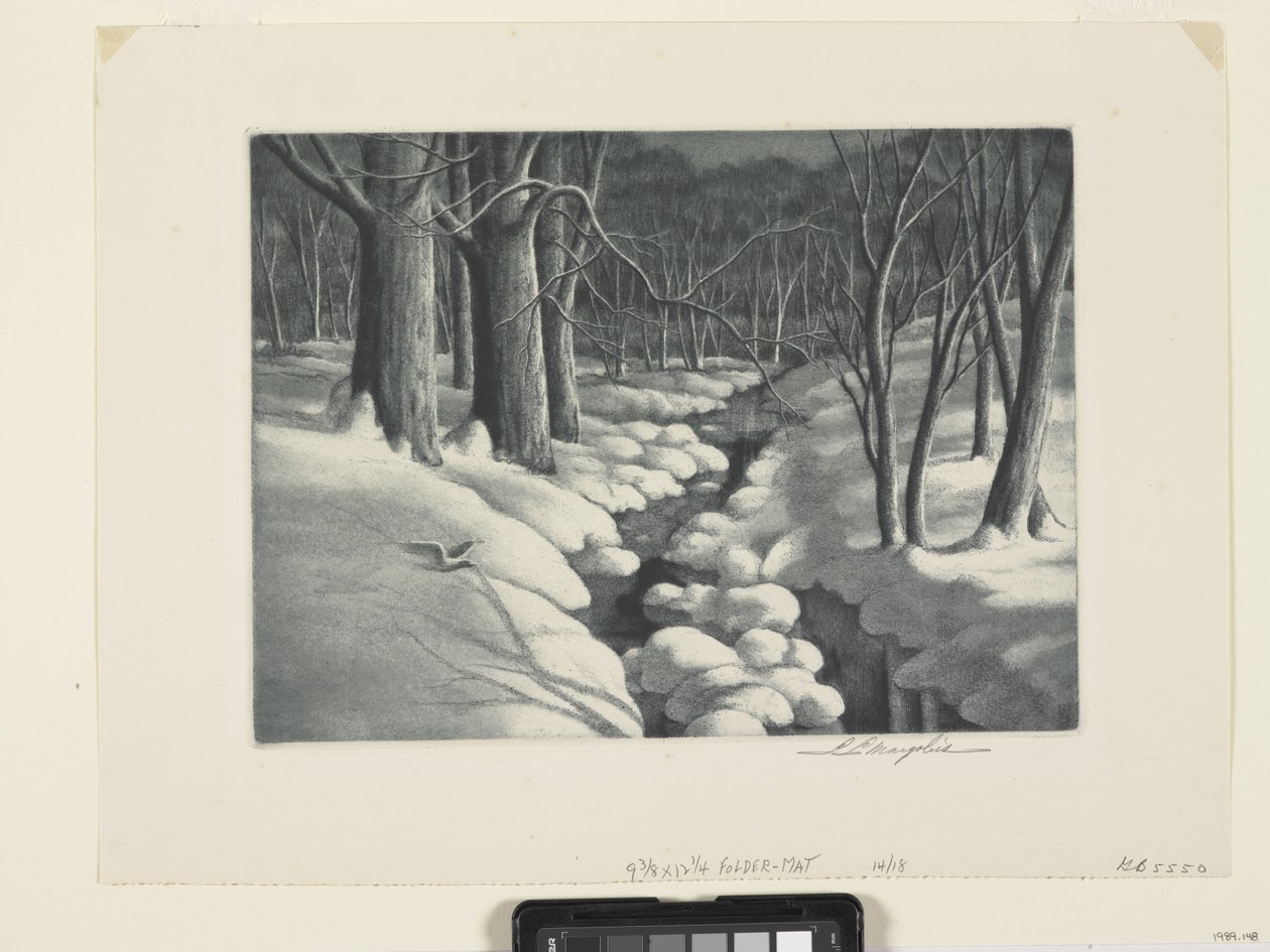 Winter Scene by Unbekannter Künstler